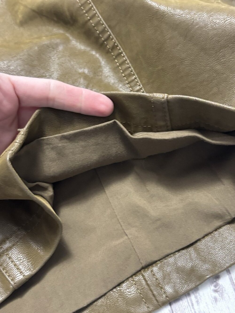 Free People Modern Femme Vegan Faux Suede Mini Skirt Cedar Brown Sz 4 - Picture 8 of 10